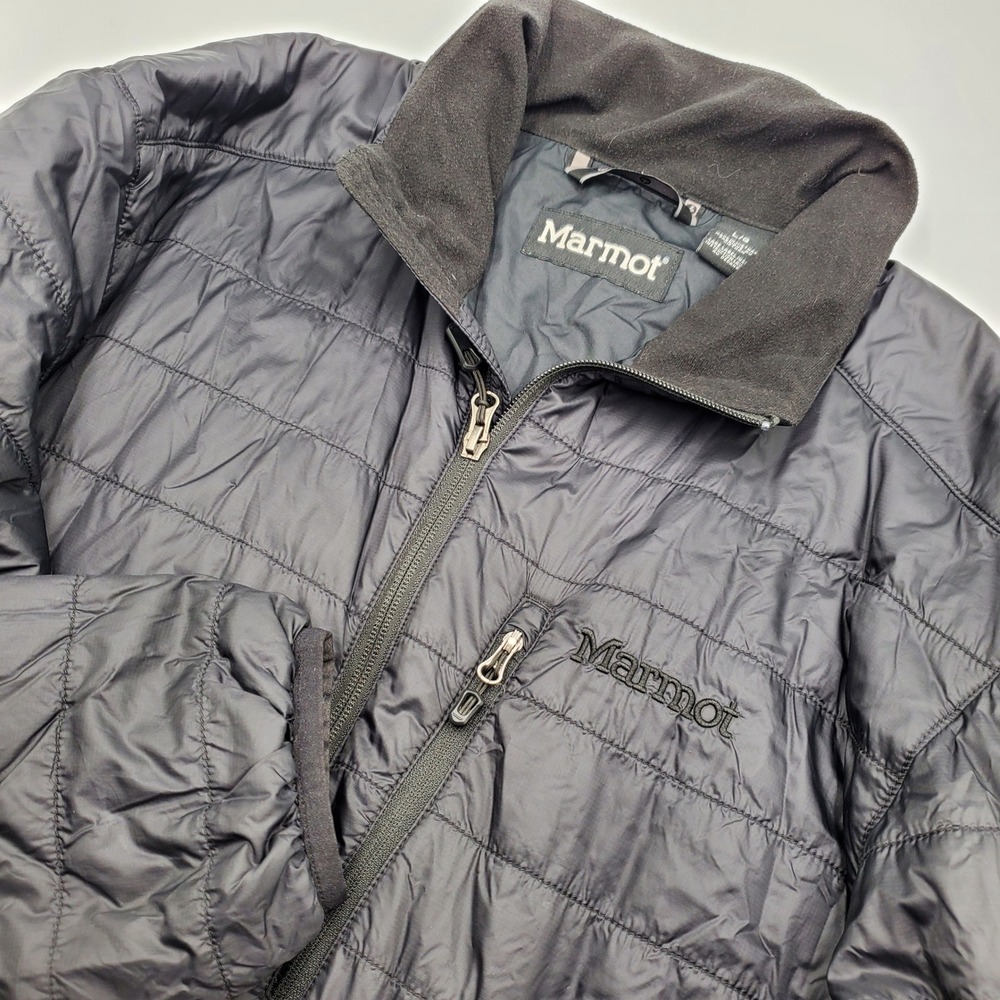 Marmot Calen Jacket Mens Large Black Primaloft Insulated Puffer 73070